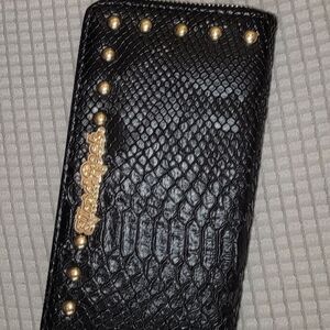 Hard Rock Cafe Pink Wallet with Gold Zipper